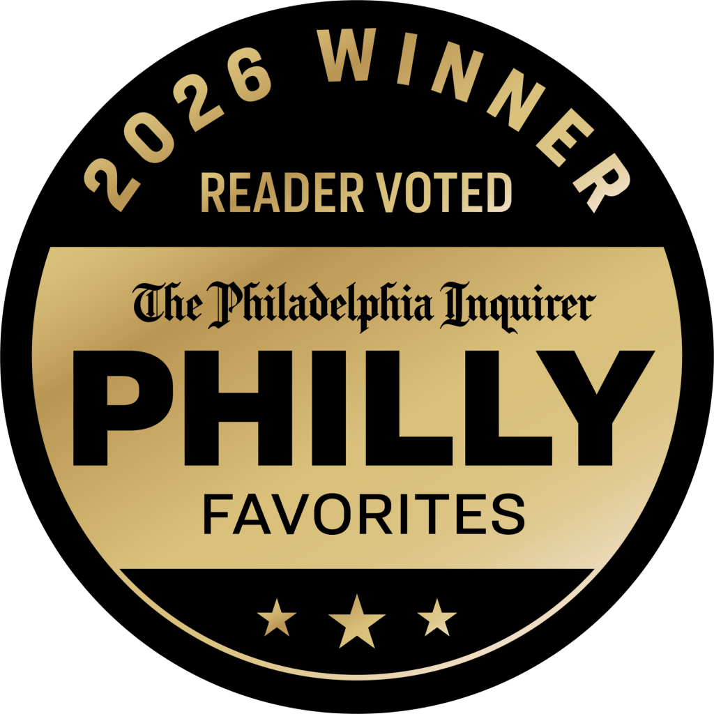 Gold badge awarded by The Philadelphia Inquirer naming a 2025 Philly Favorites winner
